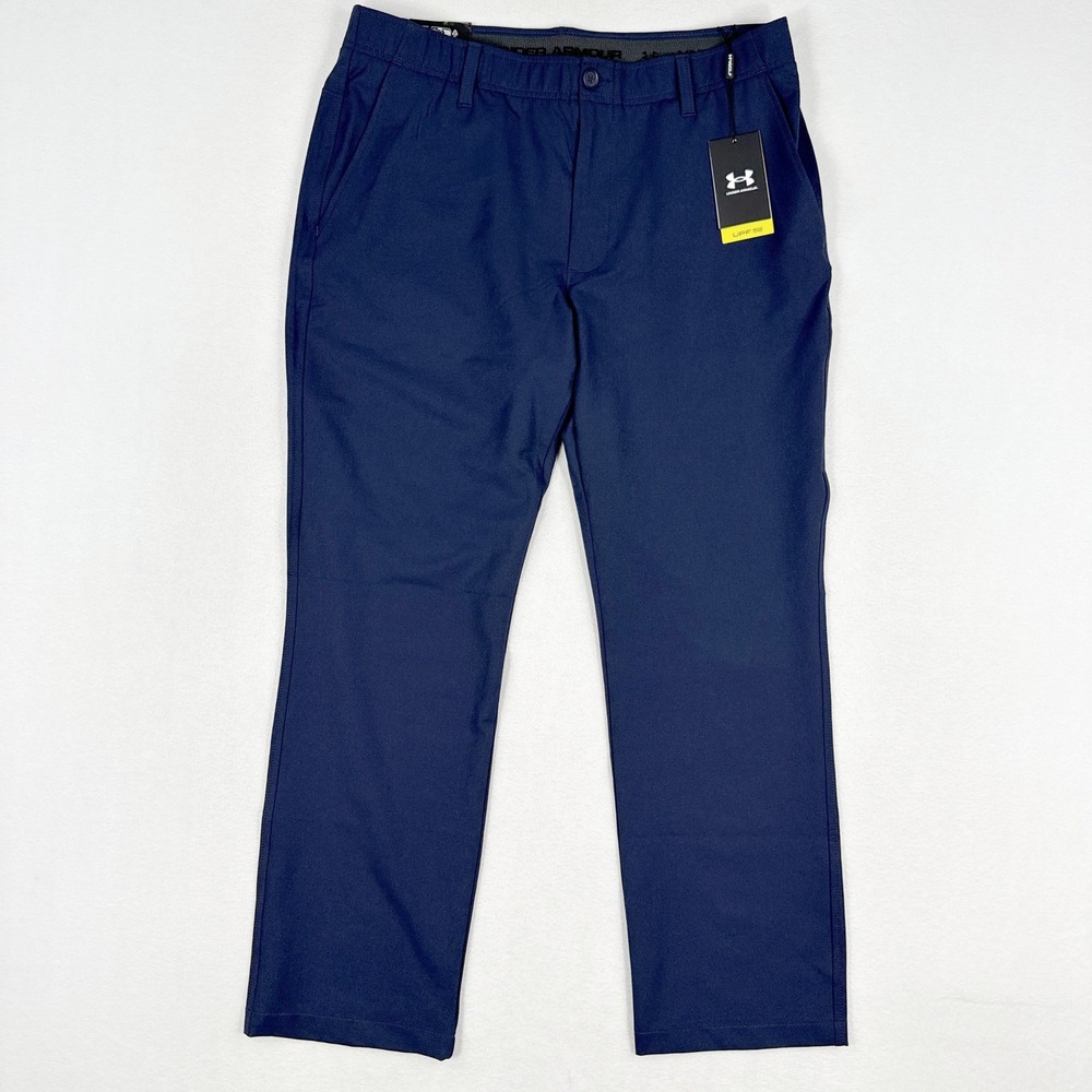 Under Armour Drive Golf Pant Mens 36x30 Navy Blue Straight Leg 1364407-410 NEW